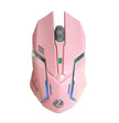 Wireless Silent Gaming Mouse - Rechargeable Ergonomic 6-Button Mouse