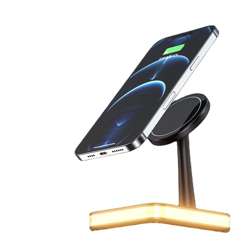 4-in-1 Magnetic Wireless Charger Stand - Fast Charging Dock Station