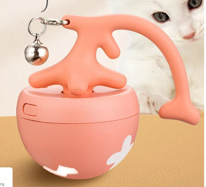 Smart Interactive Cat Toy Ball - USB Rechargeable Self-Rolling Automatic Pet Toy with Obstacle Avoidance