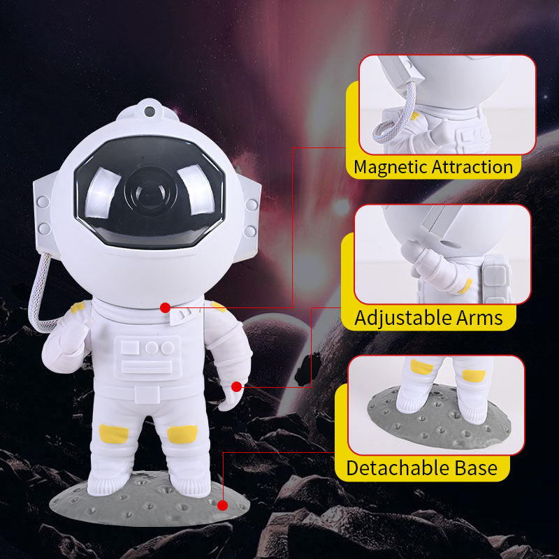 Astronaut Galaxy Star Projector - LED Night Light with Remote Control