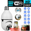 E27 Light Bulb Security Camera - 1080P HD WiFi Smart Camera | 360° View with Night Vision