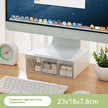 Desktop Monitor Riser with Drawers - Multi-Tier Storage Organizer