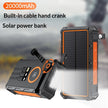 20000mAh Solar Hand Crank Power Bank - Emergency Portable Charger