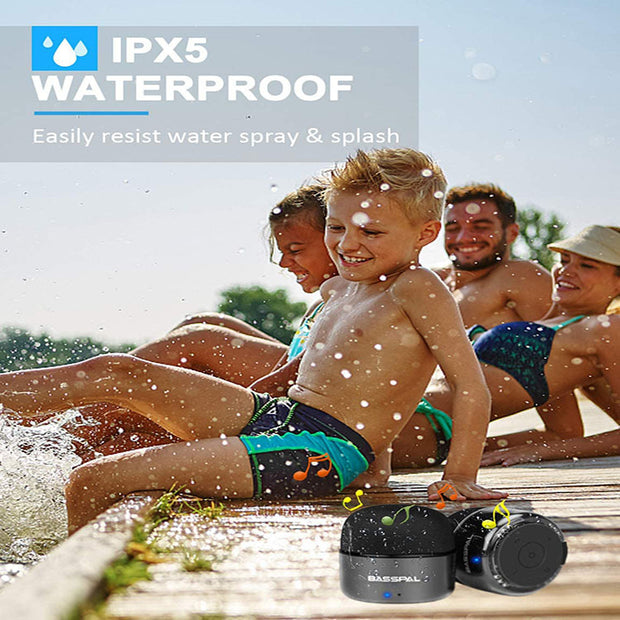 Waterproof Bluetooth Speaker - Portable Mini Pocket Speaker with FM Radio
