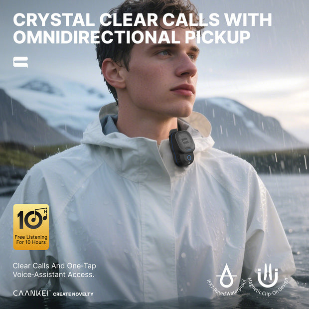 Wearable Bluetooth Speaker - Mini Portable Sports Speaker for Swimming & Fitness