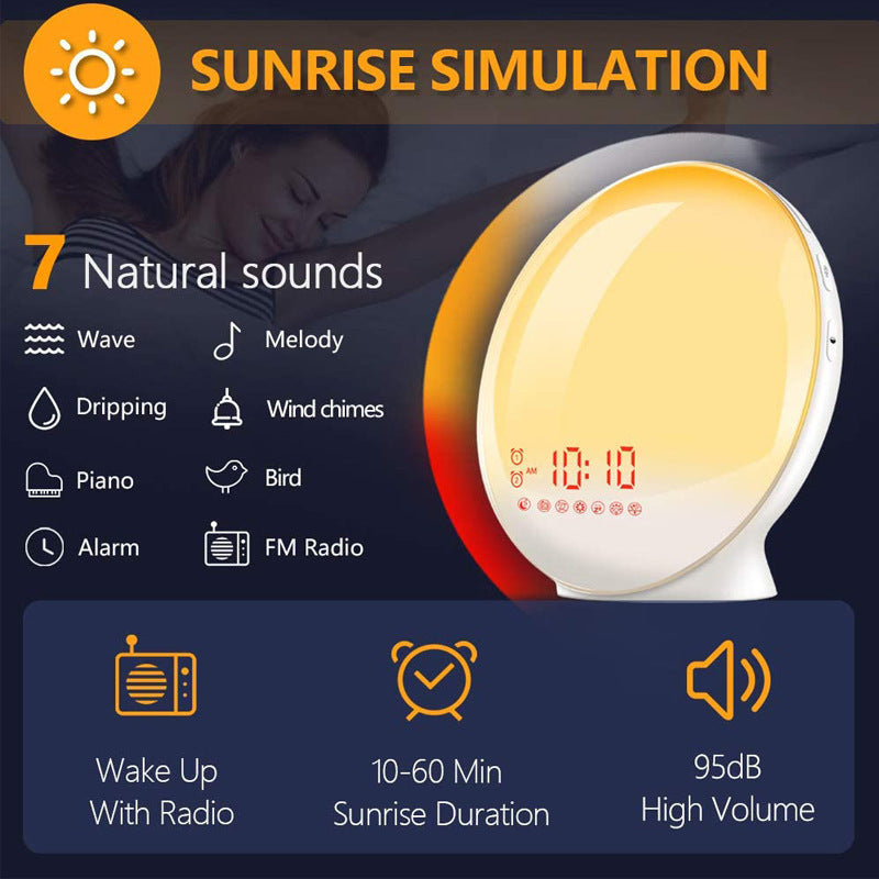 Sunrise Alarm Clock - Wake Up Light with Sunset Simulation