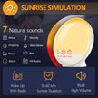 Sunrise Alarm Clock - Wake Up Light with Sunset Simulation