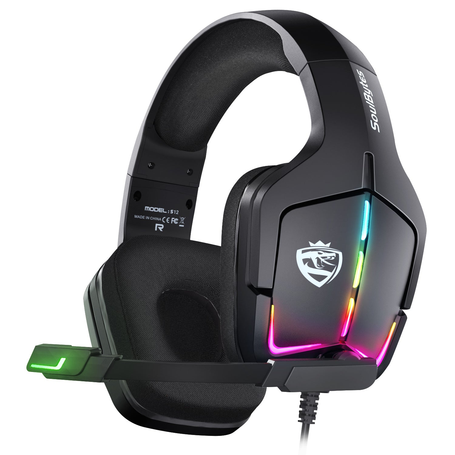 RGB Gaming Headset - Wired PC PS4 Headphones with Microphone