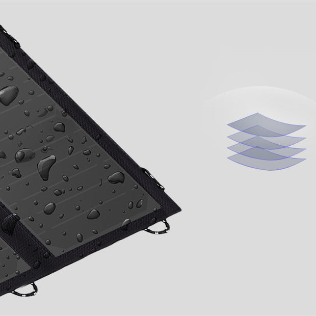 21W Folding Solar Panel Charger - Portable Power with Complete Kit