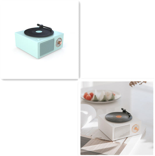 Retro Phonograph Bluetooth Speaker - Vintage Design Wireless Audio