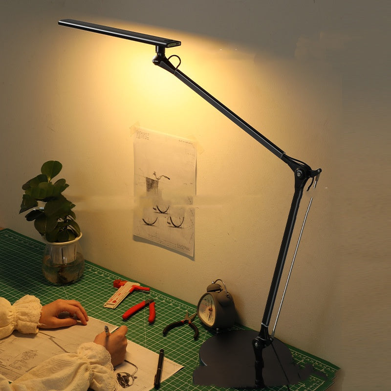 Professional LED Desk Lamp - Long Arm Eye-Care with Dimming