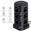 Tower Power Strip with USB - 12-Outlet Surge Protector