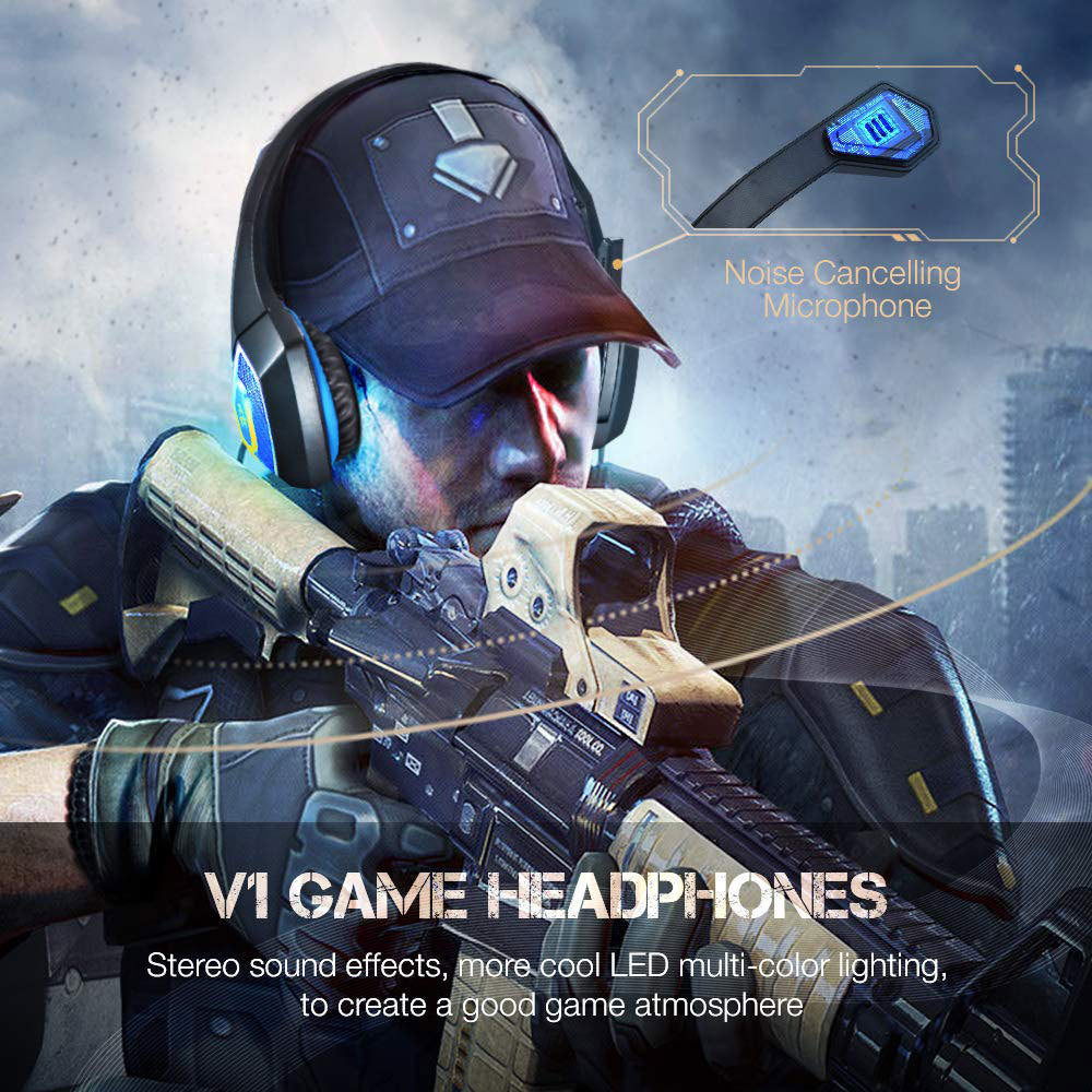 RGB Gaming Headset - 50mm Drivers with Noise Canceling Mic