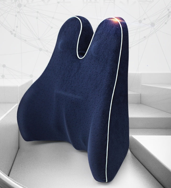 Orthopedic Lumbar Support Cushion - Memory Foam Back Support Pillow