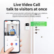 Wireless WiFi Smart Doorbell - Video Camera Intercom | 166° Wide Angle with Night Vision & Chime