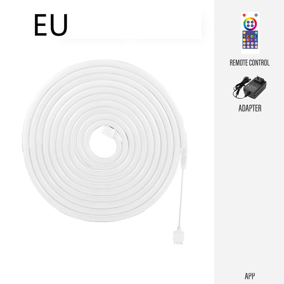 RGB LED Neon Light Strip - Waterproof Smart Music Sync with Voice Control