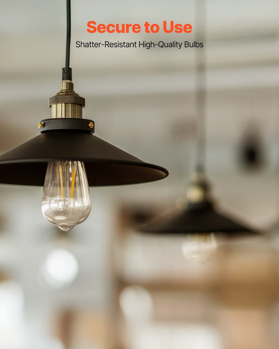 Edison LED Bulbs 6-Pack - Dimmable ST19 7W 800 Lumens | 2700K Warm White Vintage E26 Antique Bulbs