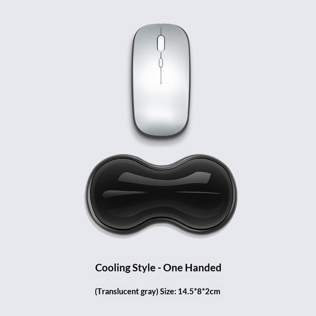 Silicone Keyboard Wrist Rest - Cool Touch Ergonomic Support Pad