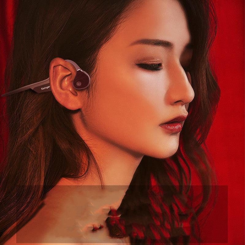 Bone Conduction Bluetooth Headset - Wireless Sports Earphones with Mic