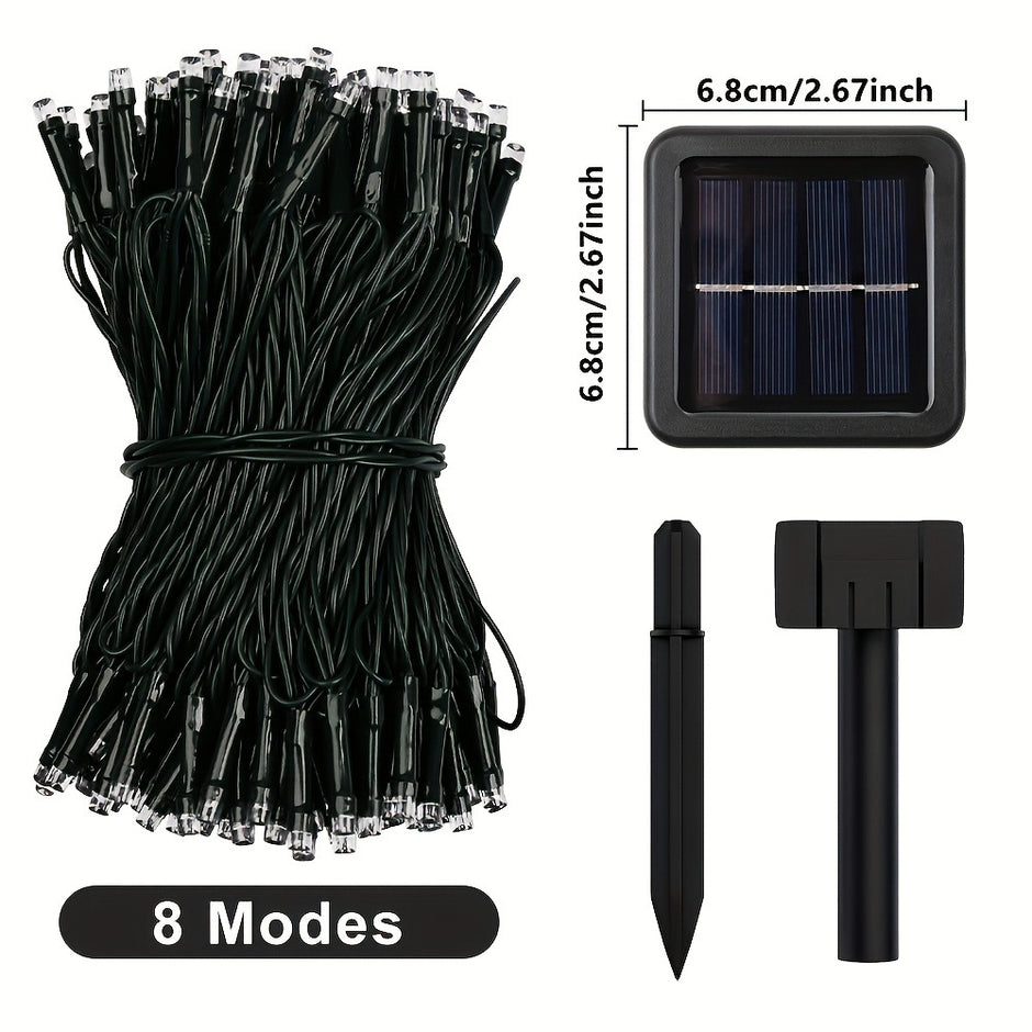 Solar LED String Lights - Outdoor Waterproof Decorative Lighting