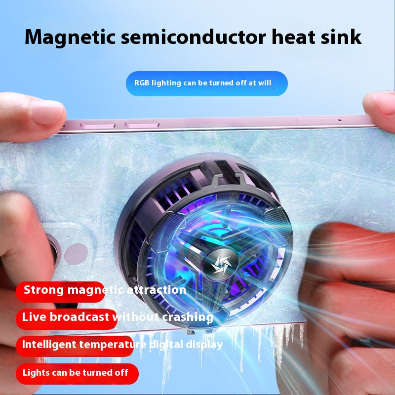 Magnetic Phone Cooler - Semiconductor Radiator with Digital Display