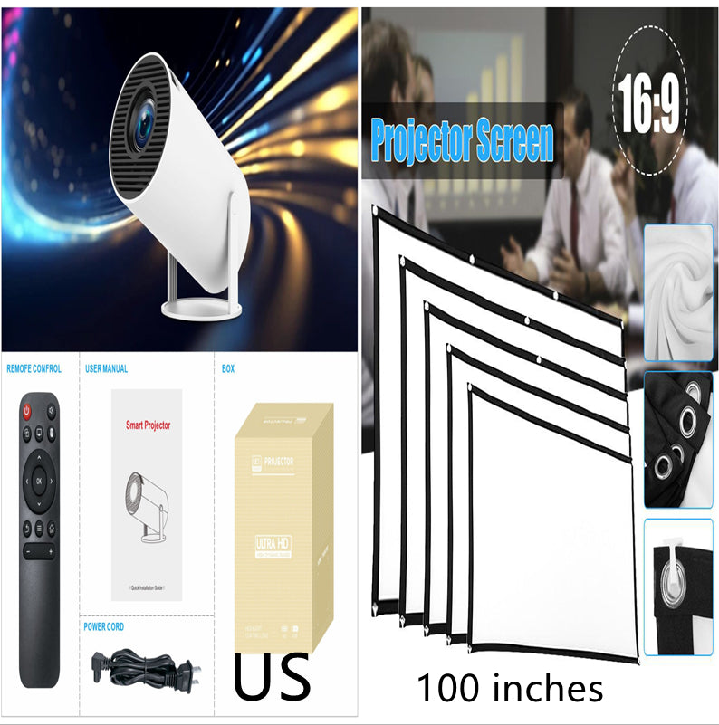 HY300 Pro Projector - Portable Home Theater Entertainment System