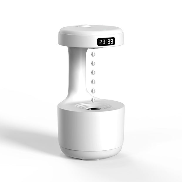 Anti-Gravity Levitating Water Drops Humidifier - LED Fountain Light