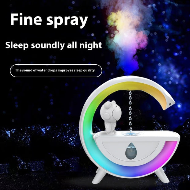 Anti-Gravity Water Drop Humidifier - Bluetooth Speaker & LED Light