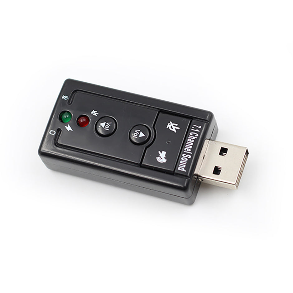 USB 7.1 Sound Card - External Audio Adapter for PC & Laptop
