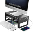 Monitor Stand with USB Hub - Multifunctional Desk Organizer Riser