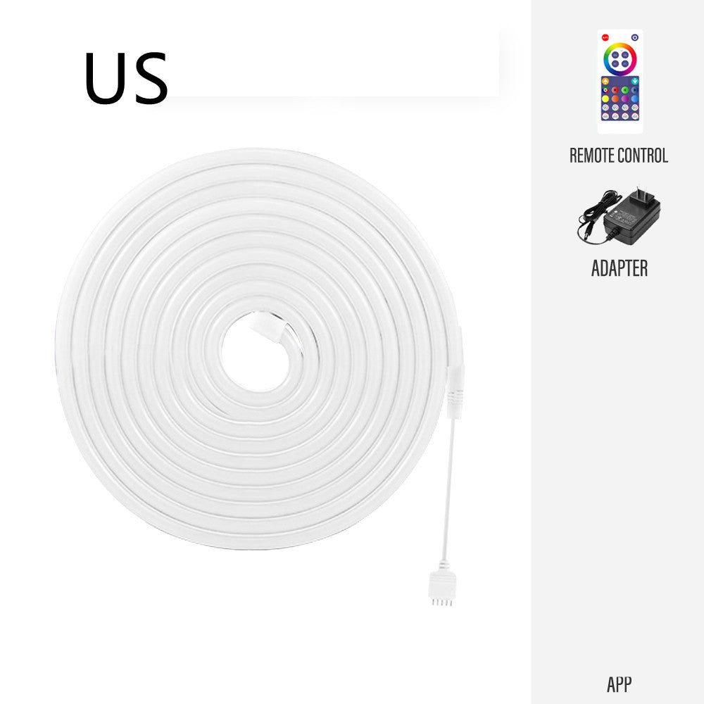 RGB LED Neon Light Strip - Waterproof Smart Music Sync with Voice Control