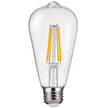 Edison LED Bulbs 6-Pack - Dimmable ST19 7W 800 Lumens | 2700K Warm White Vintage E26 Antique Bulbs