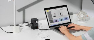 GaN 65W Fast Charging Power Strip - USB-C PD Charger for Multi-Device