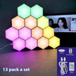 Modular RGB Wall Light Panels - App Controlled Gaming Atmosphere Lighting