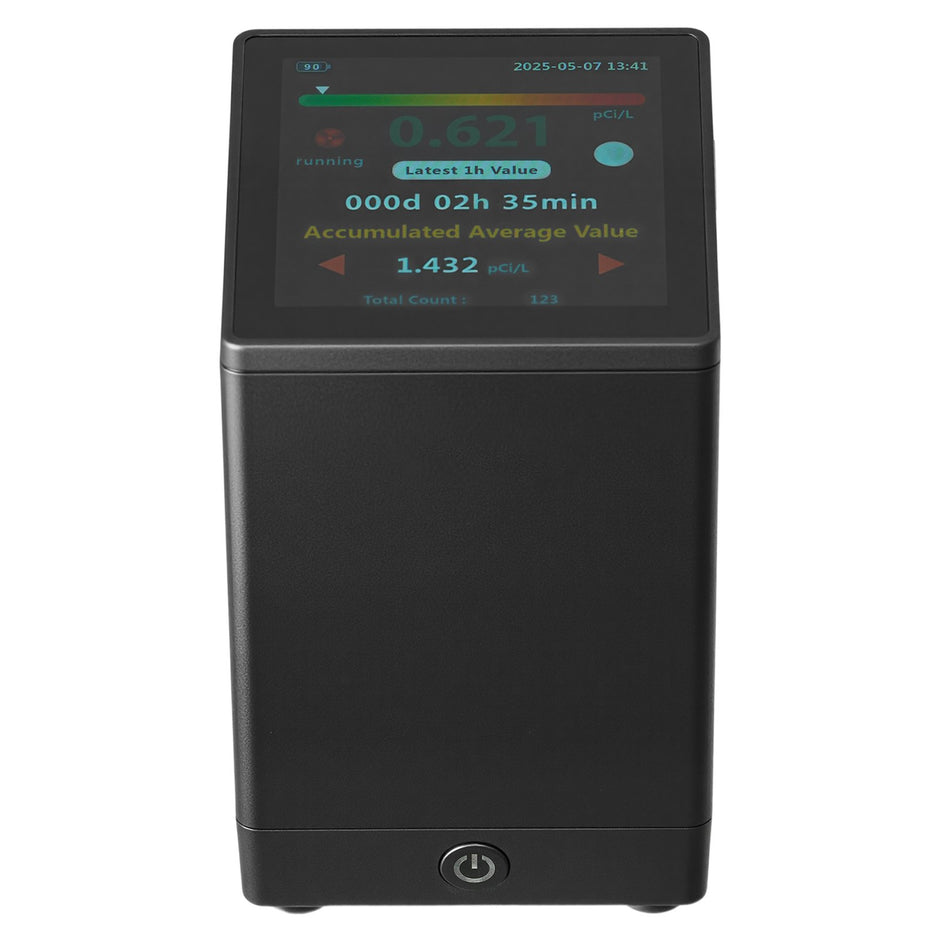 Home Radon Detector - Rechargeable Radon Gas Meter with Color LCD Display | 2-20kBq/m³