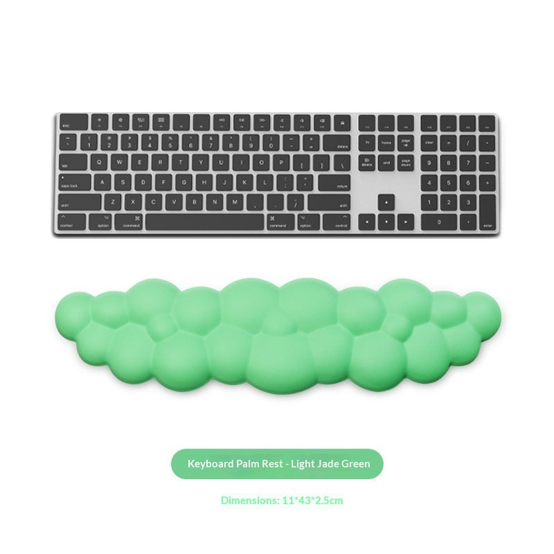 Cloud Wrist Rest Mouse Pad - Ergonomic Keyboard Support Cushion