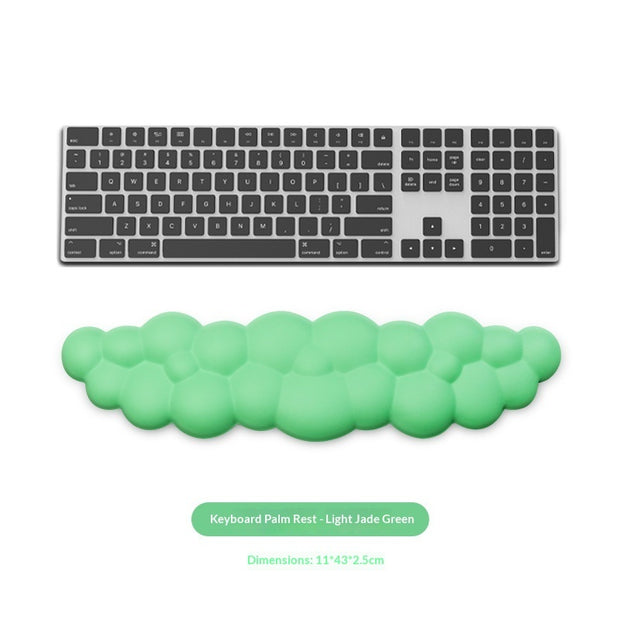 Cloud Wrist Rest Mouse Pad - Ergonomic Keyboard Support Cushion