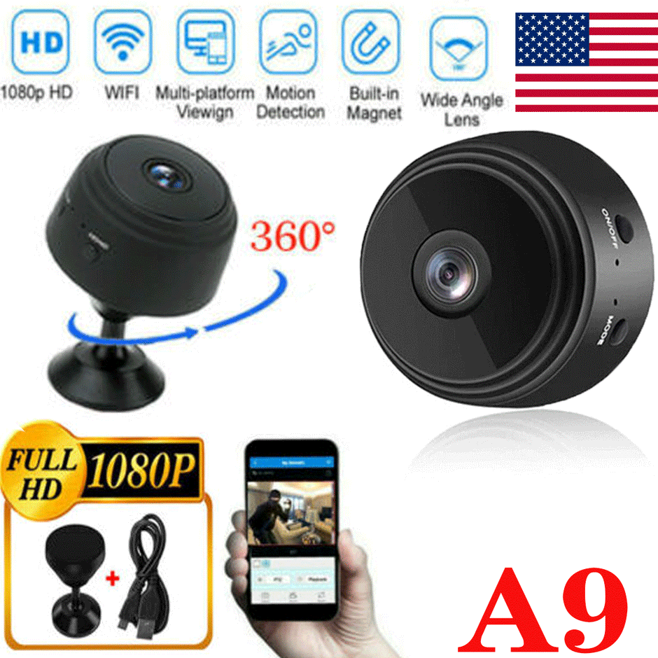 Mini Hidden Spy Camera - 1080P HD WiFi Security Camera with Night Vision | Wireless Nanny Cam