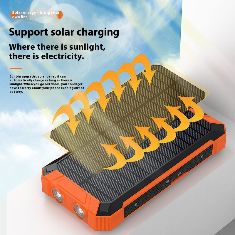 20000mAh Solar Wireless Power Bank - Outdoor Portable Charger