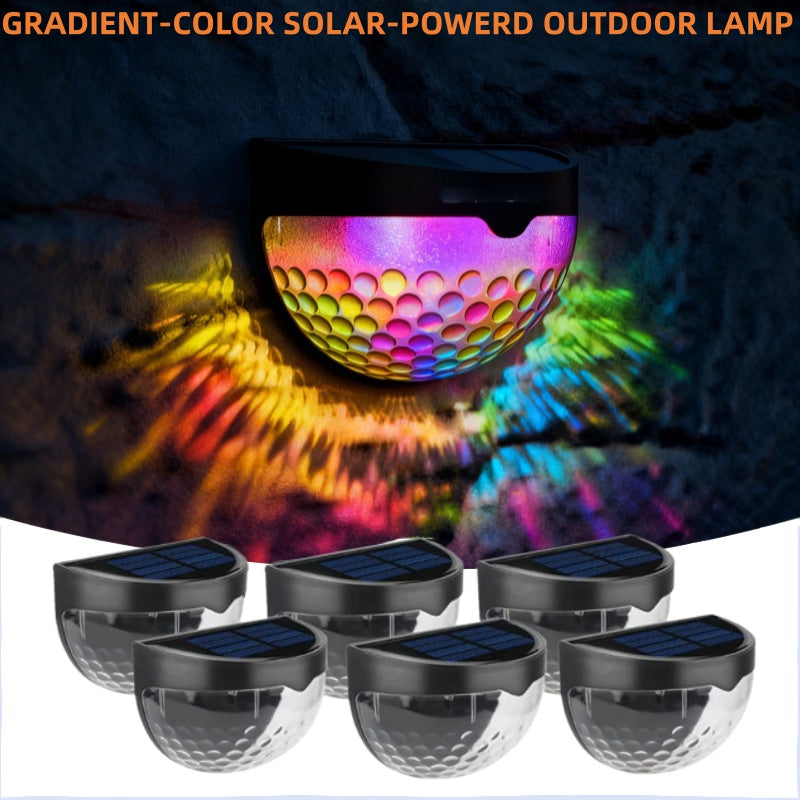 Solar Fence Lights 6-Pack - Waterproof LED Deck Step Lights | IP65 Outdoor Post Wall Lighting