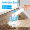 Electric Spin Scrubber - Cordless Rechargeable Telescopic Cleaning Brush with 6 Replaceable Heads