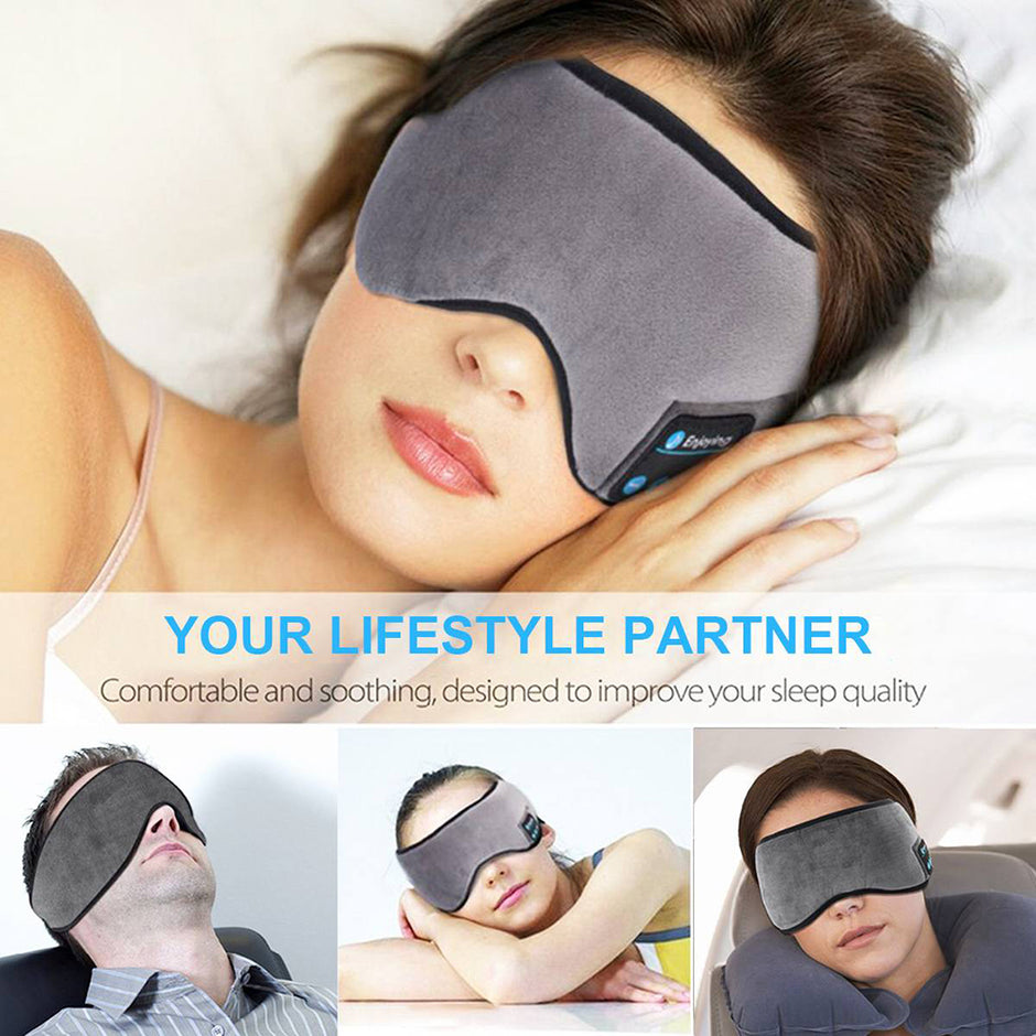 Bluetooth Sleep Mask - Wireless Music Eye Mask for Travel & Sleep