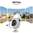 2K Light Bulb Camera 2-Pack - 3MP WiFi Security Camera | AI Tracking 350° Pan with Floodlight