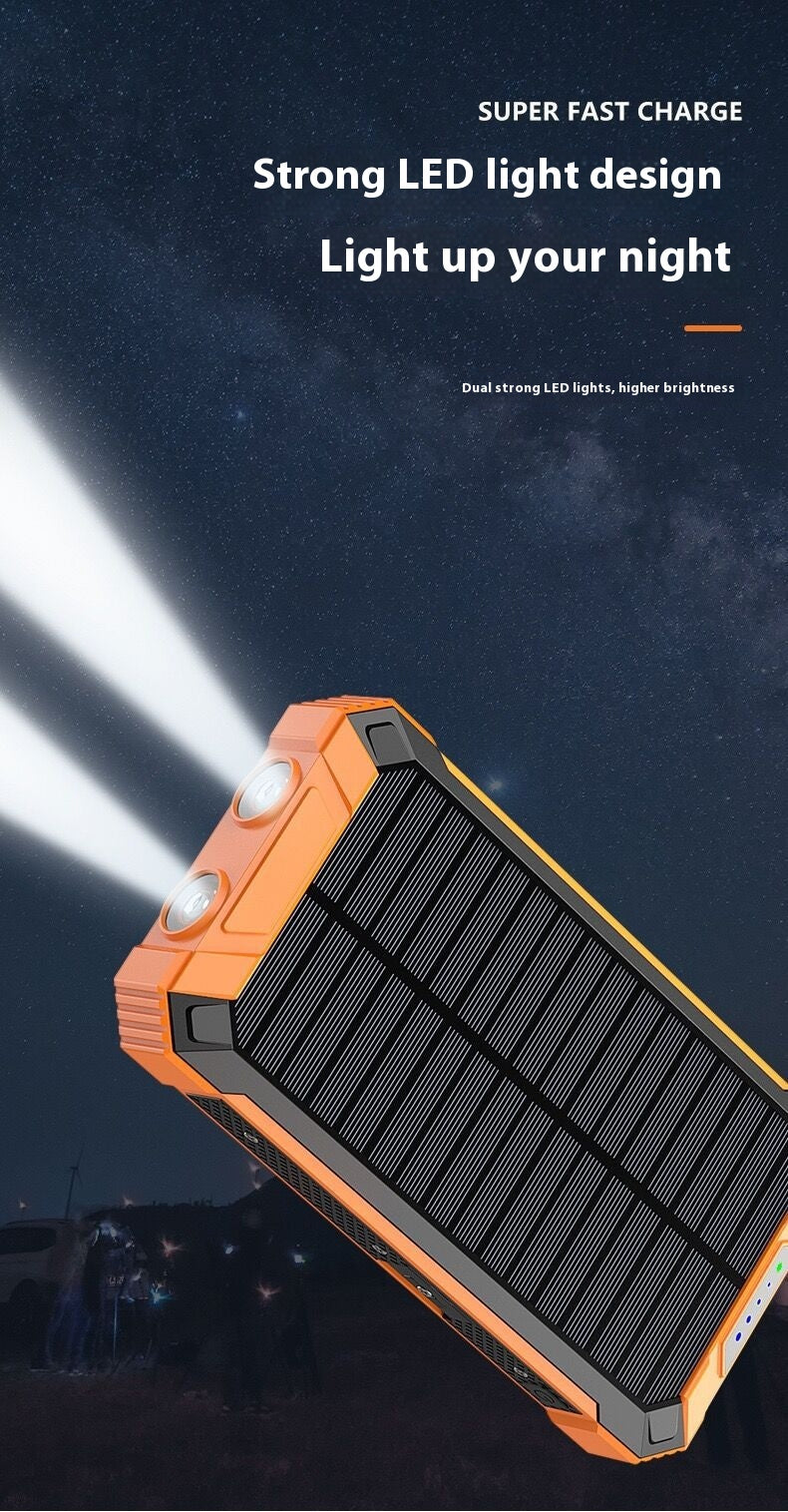 20000mAh Solar Wireless Power Bank - Outdoor Portable Charger