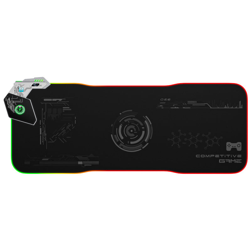 RGB Gaming Mouse Pad - Wireless Charging with USB Hub & LED Lights