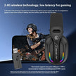 ANC Wireless Gaming Headset - 2.4G Low Latency Bluetooth Triple Mode Over-Ear Headphones