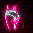 LED Neon Sign - Woman Silhouette Wall Art for Bedroom & Bar
