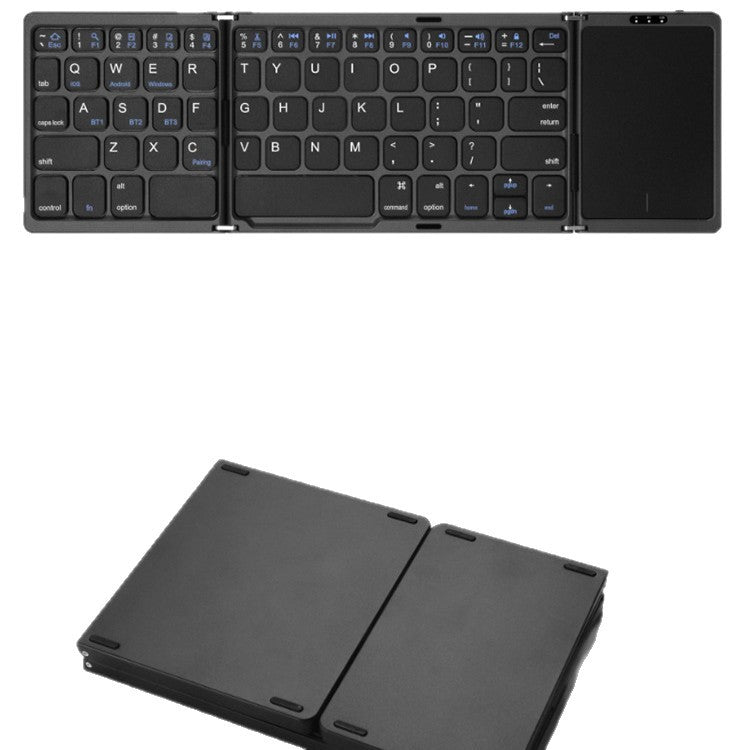 Foldable Bluetooth Keyboard with Touchpad - Portable Wireless