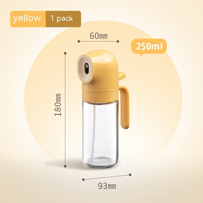 Glass Spray Oil Bottle - Anti-Leakage Press Spray for Air Fryer Cooking Kitchen