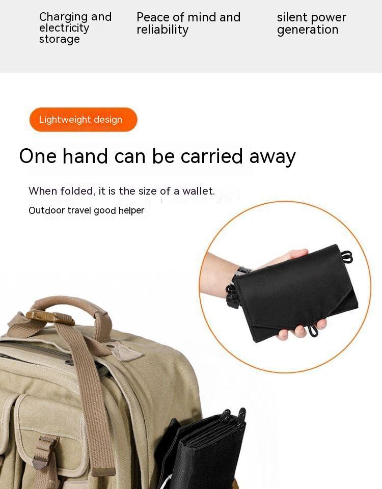 Portable Solar Panel Charger - Monocrystalline Outdoor Power Bank